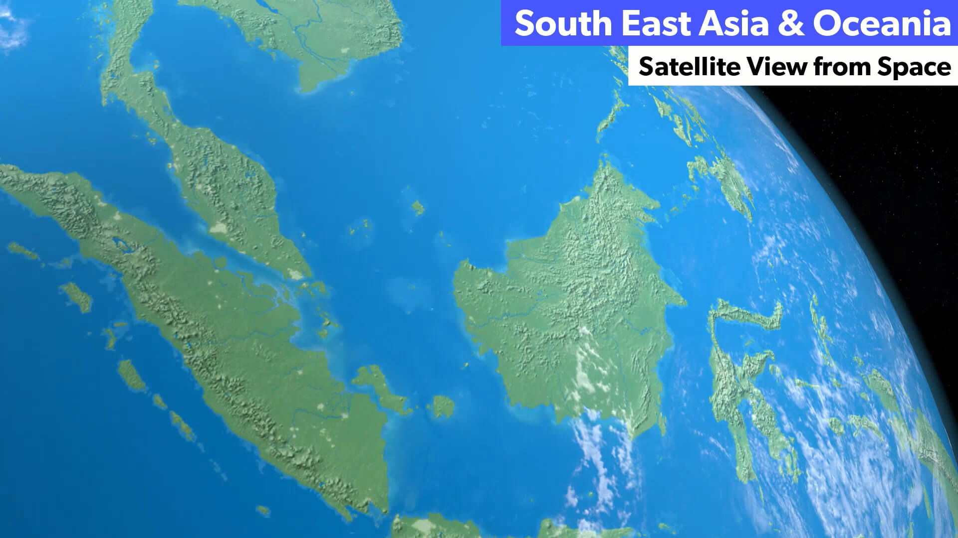 South East Asia and Oceania from Space